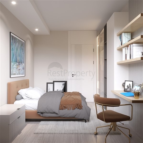 Apartments in a complex under construction with rich infrastructure in the Erdemli area