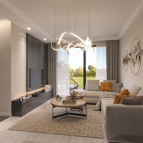 Apartments in a complex under construction with rich infrastructure in the Erdemli area