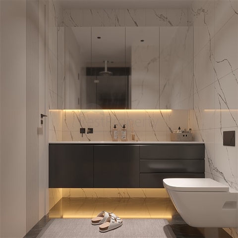 Apartments in a complex under construction with rich infrastructure in the Erdemli area