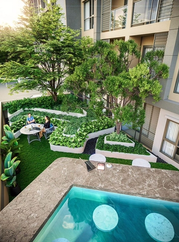 Residential complex under construction in Bang Tao beach area