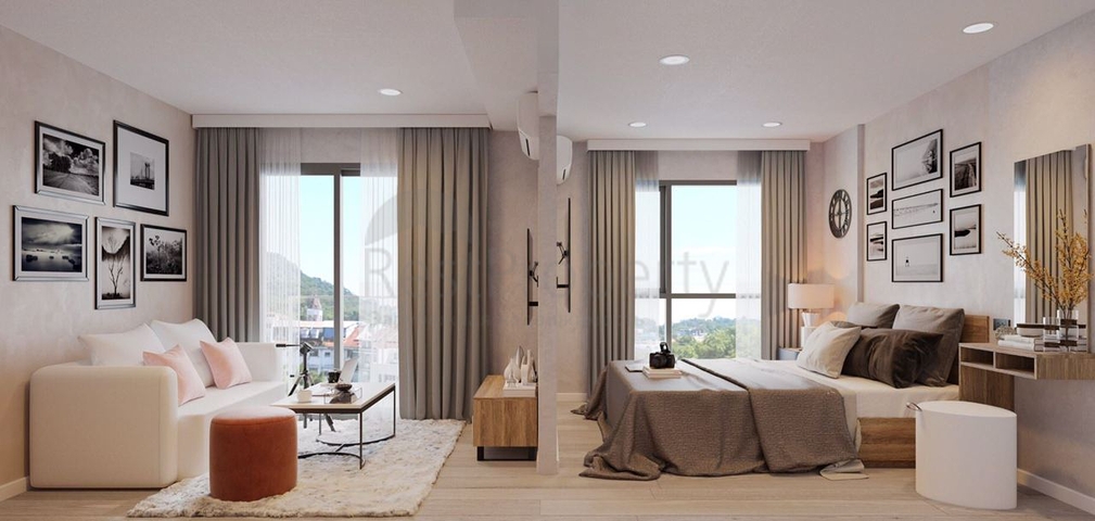 Residential complex under construction in Bang Tao beach area