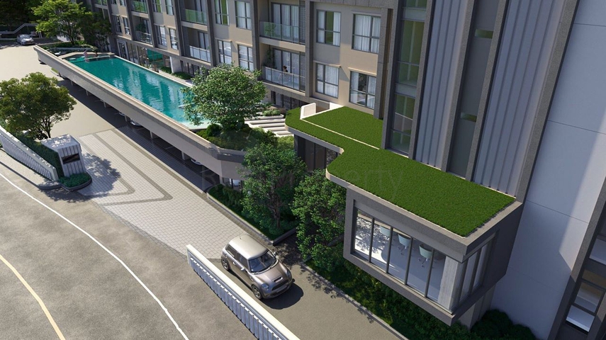 Residential complex under construction in Bang Tao beach area