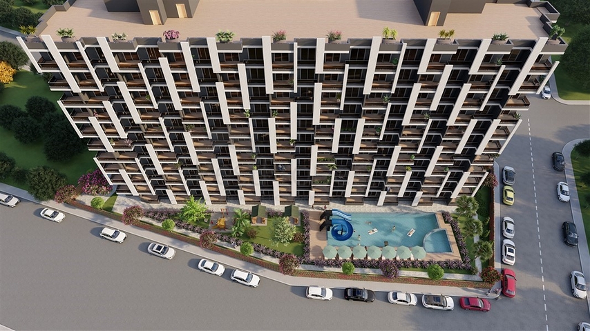 An investment project under construction in the Kocahasanli district