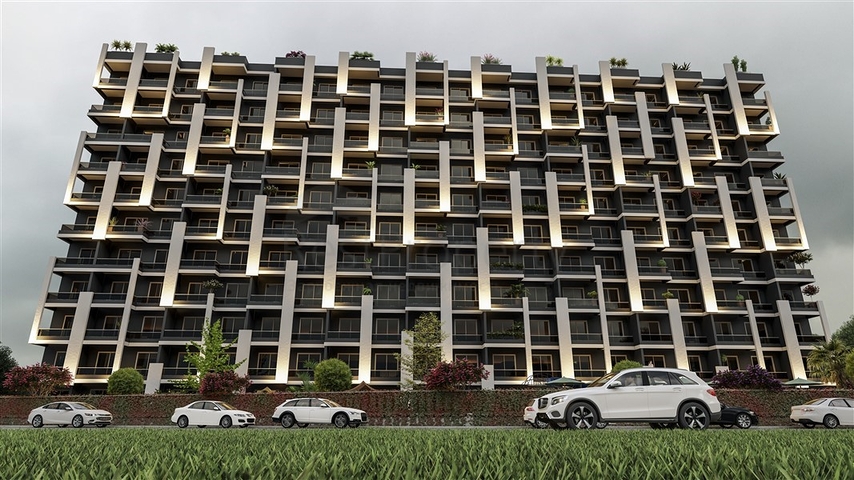 An investment project under construction in the Kocahasanli district