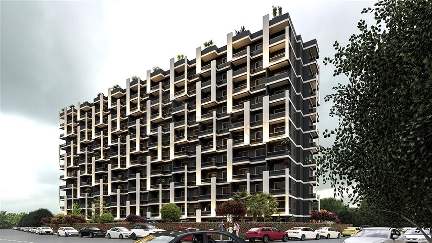 An investment project under construction in the Kocahasanli district