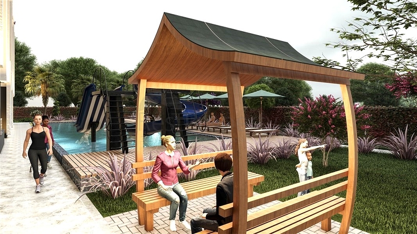 An investment project under construction in the Kocahasanli district