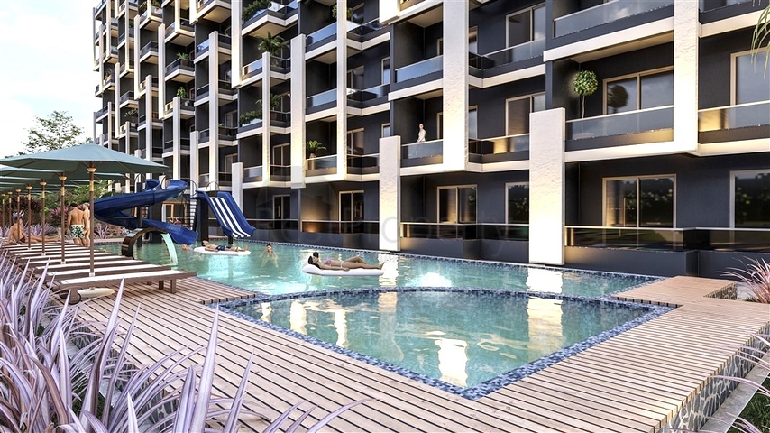 An investment project under construction in the Kocahasanli district