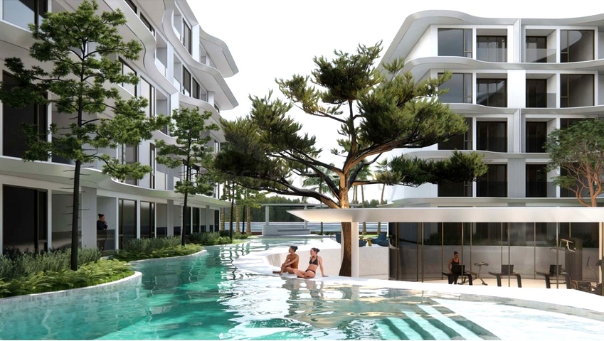 Premium class apartments on the first line in Bangtao district