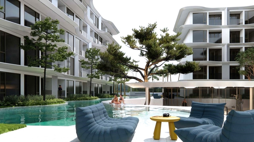 Premium class apartments on the first line in Bangtao district