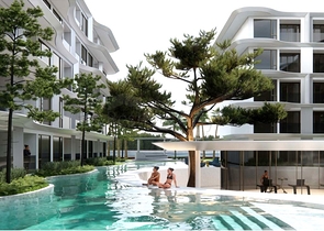 Premium class apartments on the first line in Bangtao district