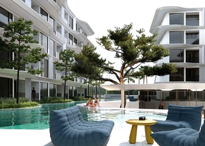 Premium class apartments on the first line in Bangtao district