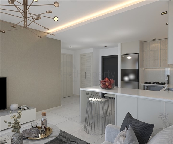 Apartments in a premium segment complex under construction, 150 meters from the sea