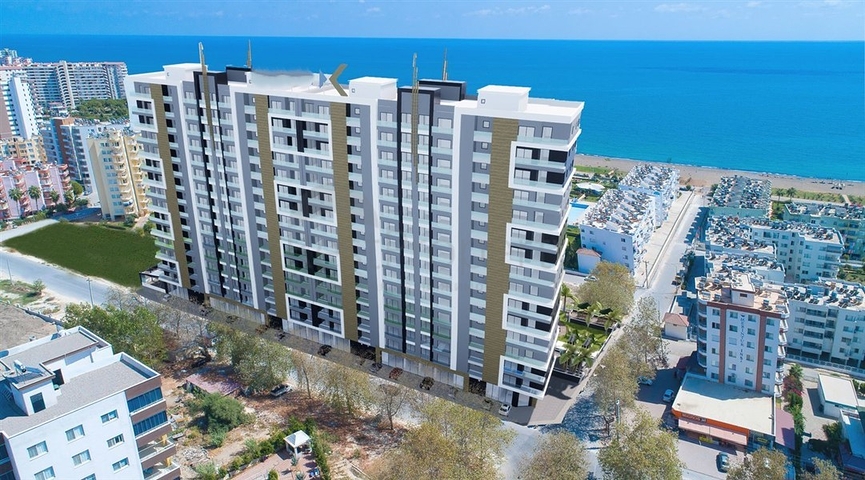 Apartments in a premium segment complex under construction, 150 meters from the sea