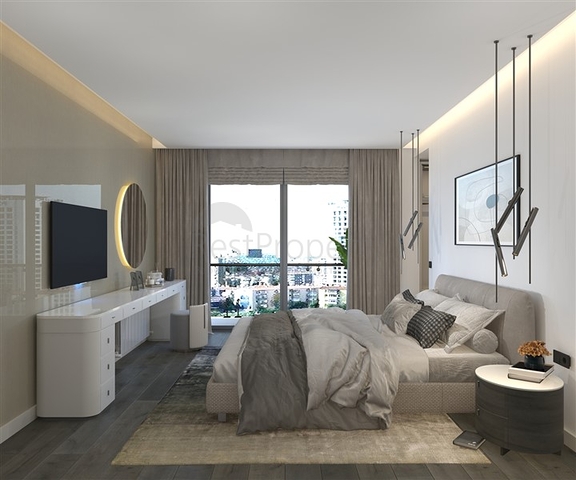 Apartments in a premium segment complex under construction, 150 meters from the sea