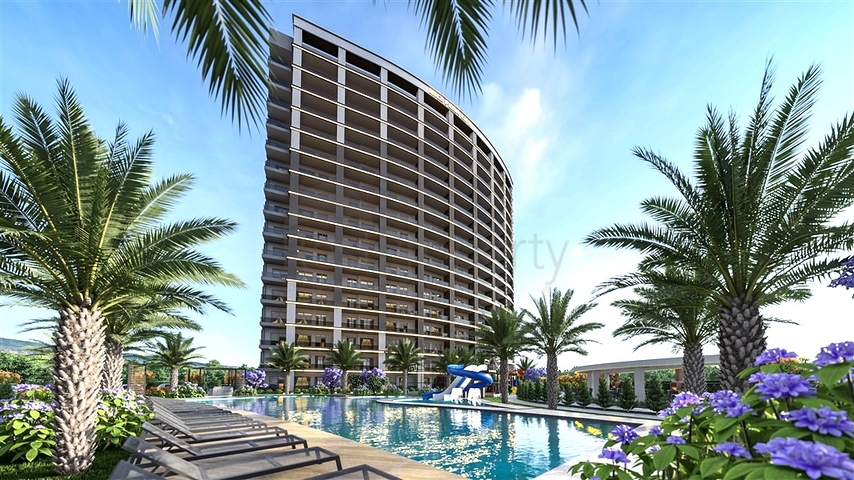 Apartments with hotel infrastructure in the Erdemli area