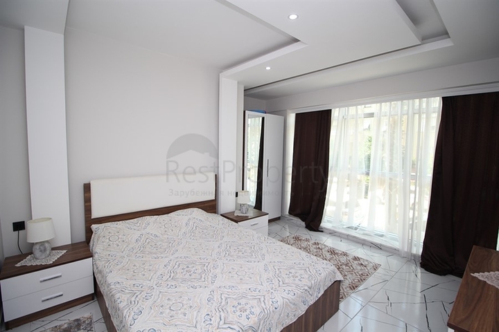 Furnished 2+1 apartment in the very center of Alanya