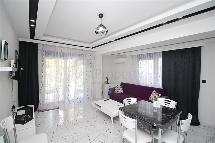 Furnished 2+1 apartment in the very center of Alanya