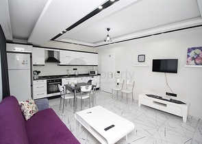 Furnished 2+1 apartment in the very center of Alanya