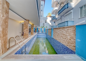 Furnished 2+1 apartment in the very center of Alanya