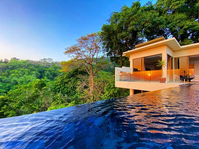 Villa complex with open sea view