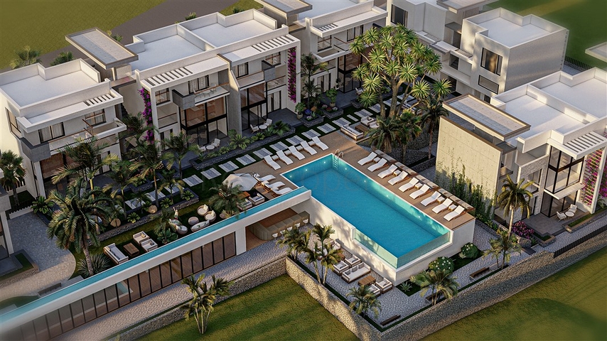 Penthouse 250 m from the Mediterranean Sea in the picturesque area of Esentepe 