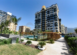 1+1 apartment in a premium class complex on the first coastline 