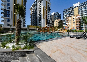 1+1 apartment in a premium class complex on the first coastline 