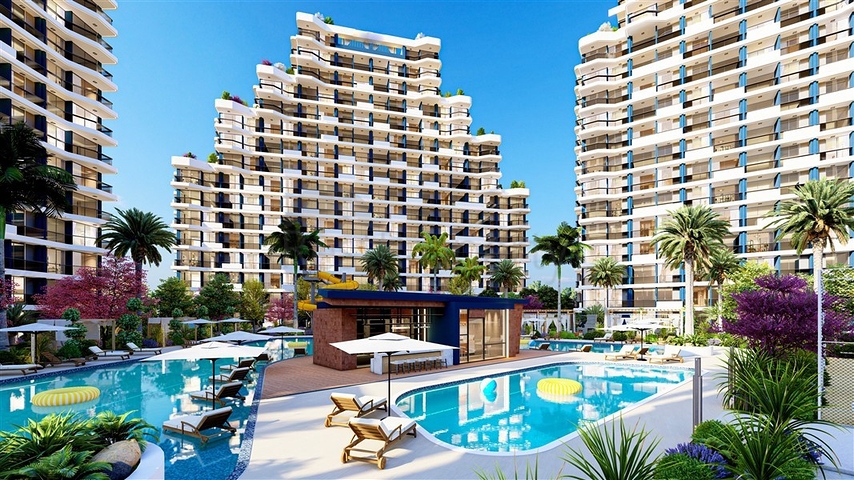 Villas with private pool under construction in Tomyuk-Erdemli area Villas with private pool under construction in Tomyuk-Erdemli area