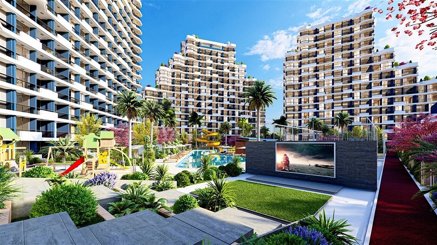 Villas with private pool under construction in Tomyuk-Erdemli area Villas with private pool under construction in Tomyuk-Erdemli area