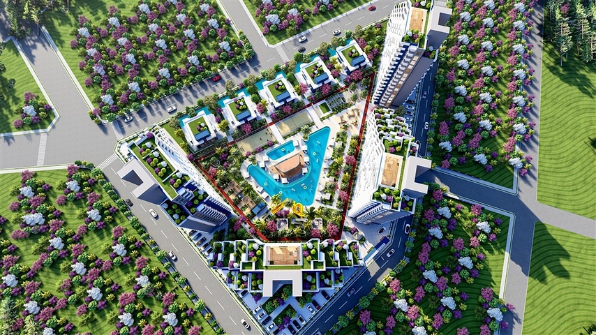 Villas with private pool under construction in Tomyuk-Erdemli area Villas with private pool under construction in Tomyuk-Erdemli area