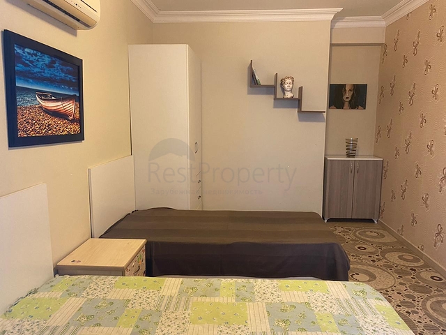 Furnished 2+1 apartment in a residential area of Alanya