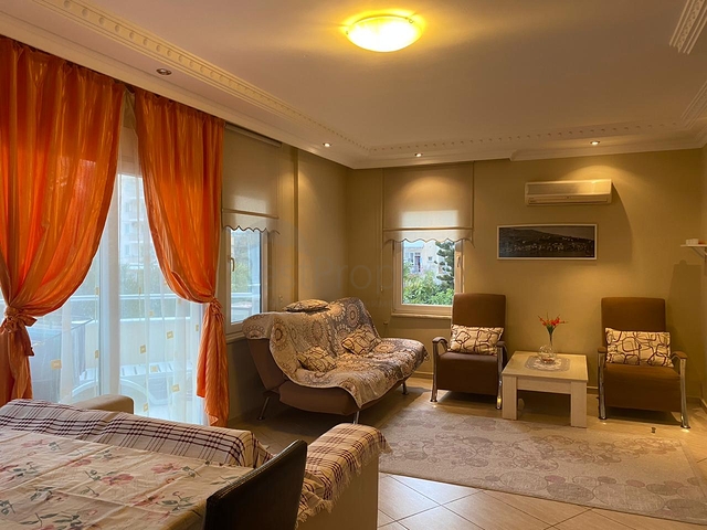 Furnished 2+1 apartment in a residential area of Alanya