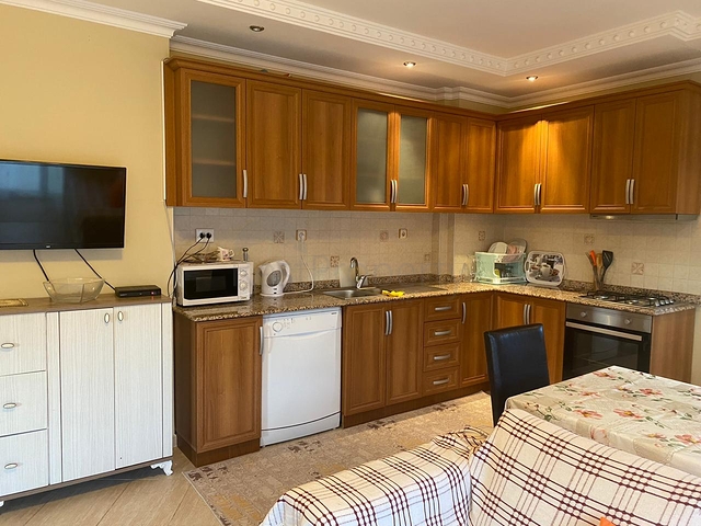 Furnished 2+1 apartment in a residential area of Alanya