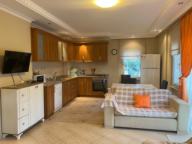 Furnished 2+1 apartment in a residential area of Alanya