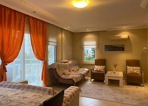 Furnished 2+1 apartment in a residential area of Alanya