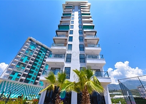 1+1 apartment in a new building in Mahmutlar district