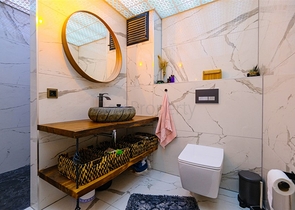 Furnished spacious apartment in a complex with sea and mountain views