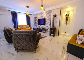 Furnished spacious apartment in a complex with sea and mountain views