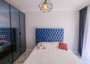 Furnished spacious apartment in a complex with sea and mountain views