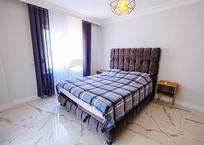 Furnished spacious apartment in a complex with sea and mountain views