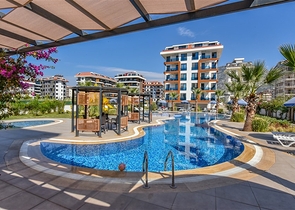 Apartment 2+1 on the first line in Kestel district