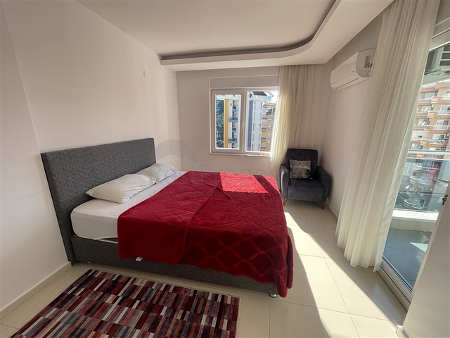 Spacious two-bedroom apartment with a large balcony and sea view