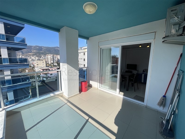 Spacious two-bedroom apartment with a large balcony and sea view