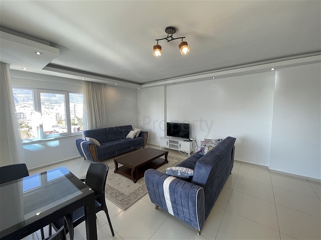 Spacious two-bedroom apartment with a large balcony and sea view