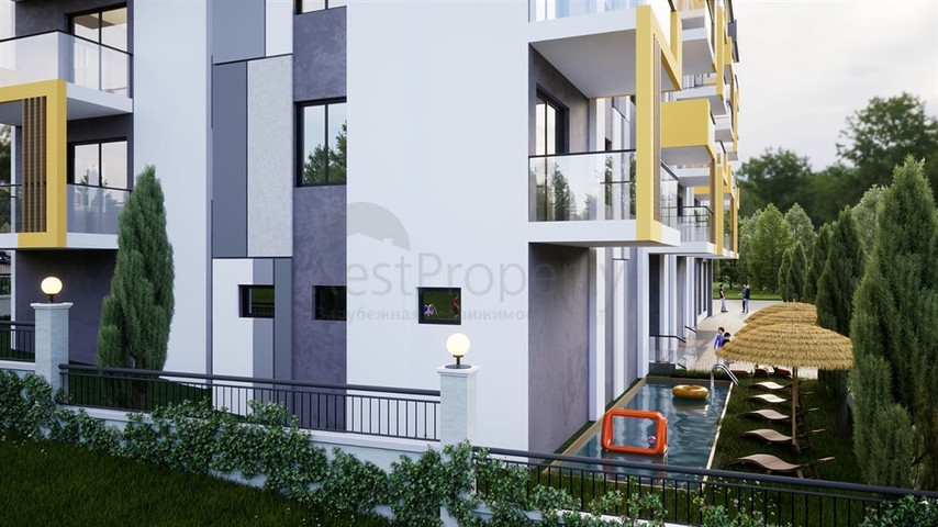 Residential complex under construction in Koca Gasanli district