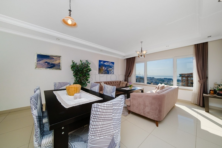 4+1 penthouse with sea view in Cikcilli