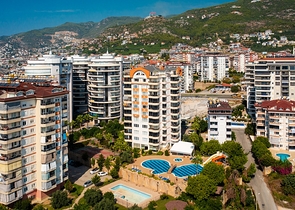 4+1 penthouse with sea view in Cikcilli