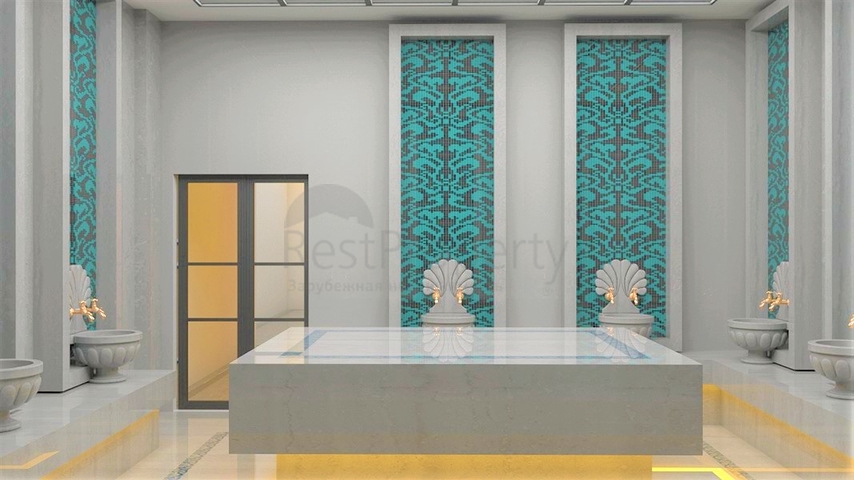 1+1 apartment within walking distance to the sea in Okurjalar area