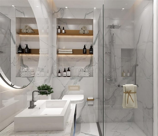 2+1 penthouse with sea view in the center of Alanya