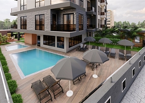 2+1 penthouse with sea view in the center of Alanya